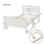 Harper & Bright Designs Wood Twin Sleigh Bed with Headboard and Footboard
