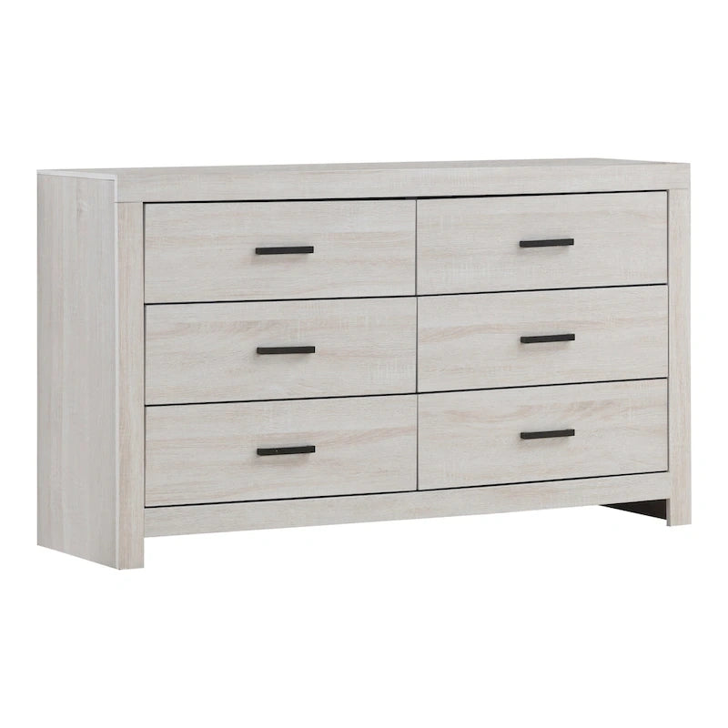 Geary 5-piece Slatted Headboard Panel Bedroom Set with 2 Nightstands