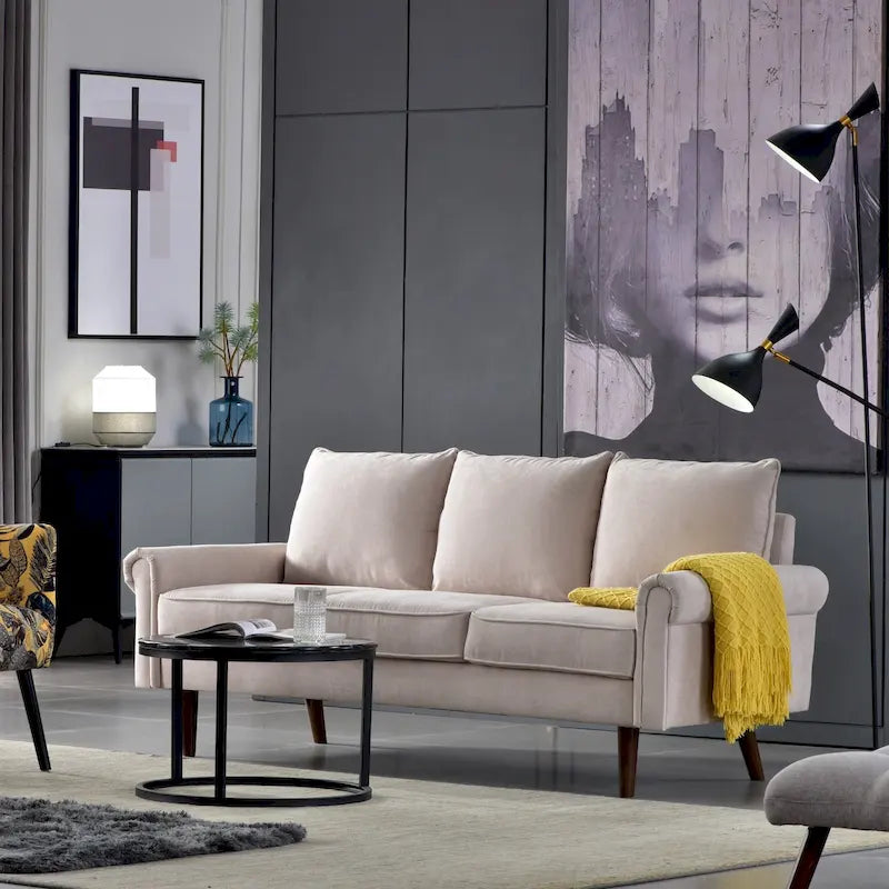 OVIOS Upholstered Mid-century Sofa