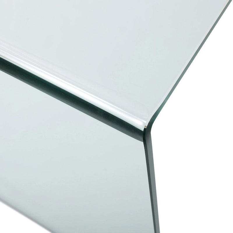 Ramona Tempered Glass Office Desk by Christopher Knight Home