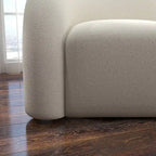 SEYNAR Modern Glam 360 Degree Swivel Teddy Upholstered Accent Armchair with Tufted Back