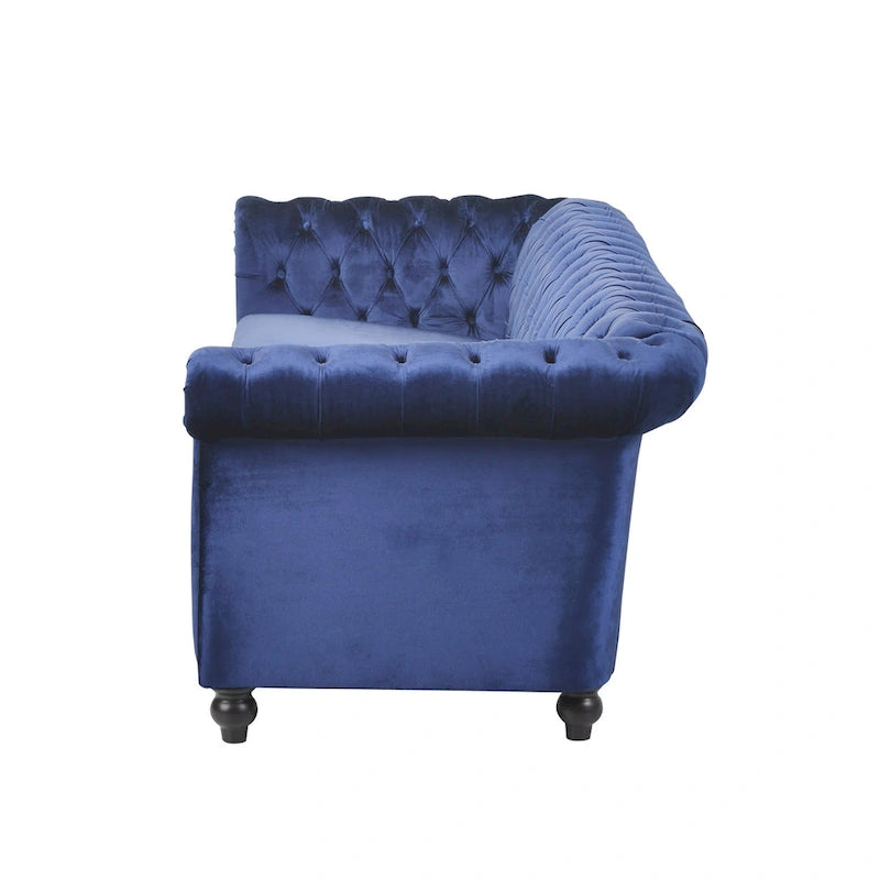 Parksley Tufted Velvet Chesterfield Sofa by Christopher Knight Home