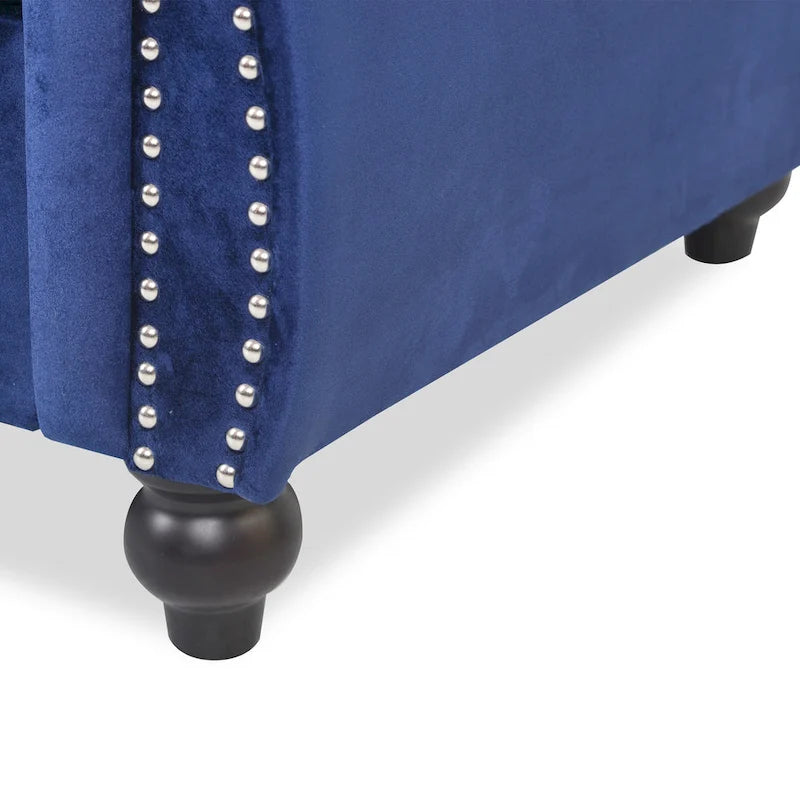 Parksley Tufted Velvet Chesterfield Sofa by Christopher Knight Home