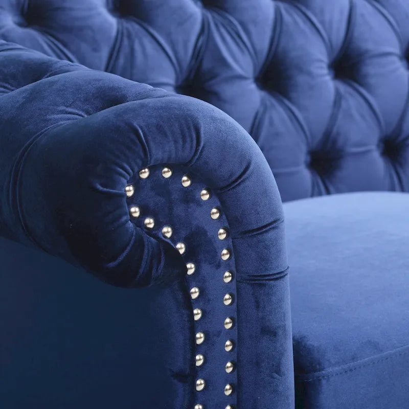 Parksley Tufted Velvet Chesterfield Sofa by Christopher Knight Home