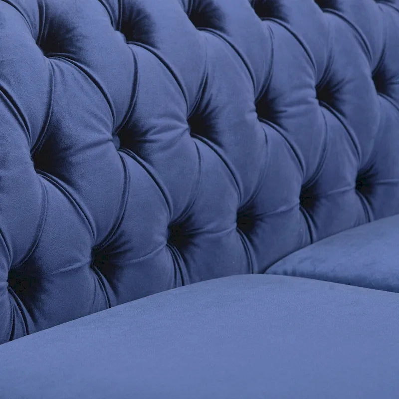 Parksley Tufted Velvet Chesterfield Sofa by Christopher Knight Home
