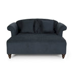 Freas Contemporary Tufted Double Chaise Lounge with Accent Pillows by Christopher Knight Home - 63.00 L x 58.50 W x 34.50 H