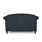 Freas Contemporary Tufted Double Chaise Lounge with Accent Pillows by Christopher Knight Home - 63.00 L x 58.50 W x 34.50 H