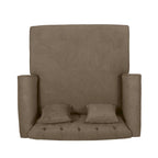 Freas Contemporary Tufted Double Chaise Lounge with Accent Pillows by Christopher Knight Home - 63.00 L x 58.50 W x 34.50 H