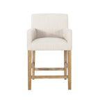 Armga Fabric Upholstered Wood 26 inch Counter Stools (Set of 2) by Christopher Knight Home