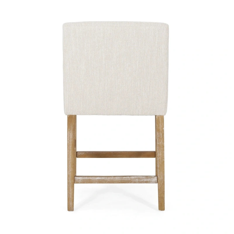 Armga Fabric Upholstered Wood 26 inch Counter Stools (Set of 2) by Christopher Knight Home