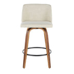 Carson Carrington Vallberga 26 Counter Stool with Black Round Footrest (Set of 2)