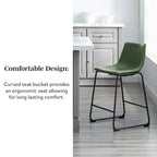 Middlebrook Prusiner 26-inch Faux Leather Counter Stool (Set of 2)