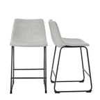 Middlebrook Prusiner 26-inch Faux Leather Counter Stool (Set of 2)