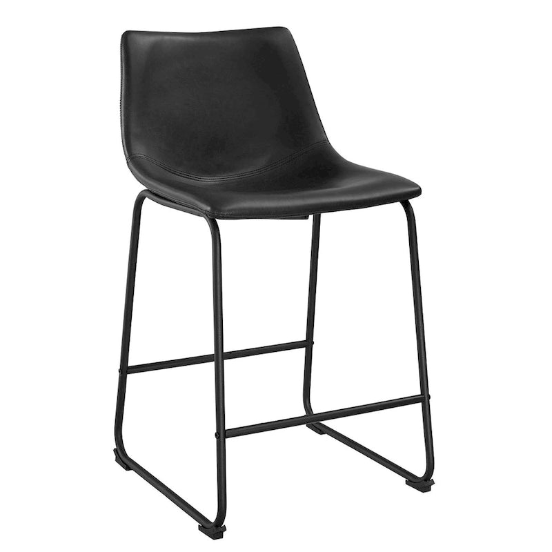 Middlebrook Prusiner 26-inch Faux Leather Counter Stool (Set of 2)