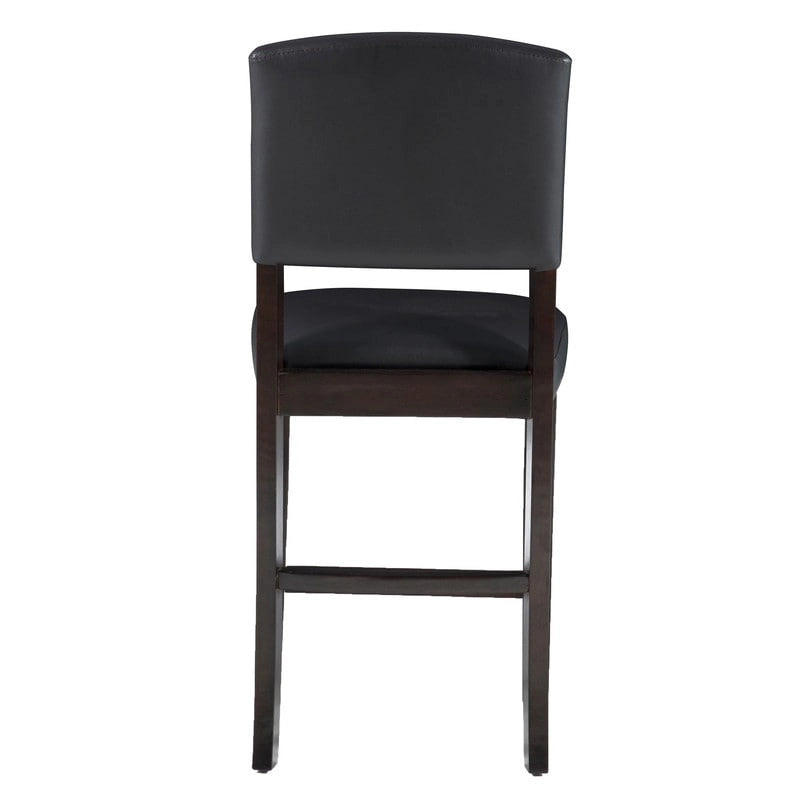 Falesti Faux Leather 24.17-inch Espresso Counter Stool