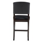 Falesti Faux Leather 24.17-inch Espresso Counter Stool