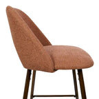 Upholstered Modern Bar Stool Walnut Leg (Set of 2)
