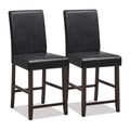 Set of 2 Barstools Wooden Vintage Bar Chairs Counter Stools