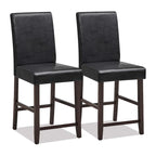 Set of 2 Barstools Wooden Vintage Bar Chairs Counter Stools