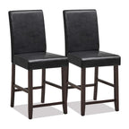 Set of 2 Barstools Wooden Vintage Bar Chairs Counter Stools
