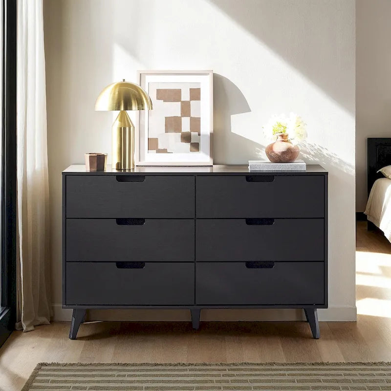 Middlebrook Designs Hans 6 Drawer Dresser with Cut Out Handles