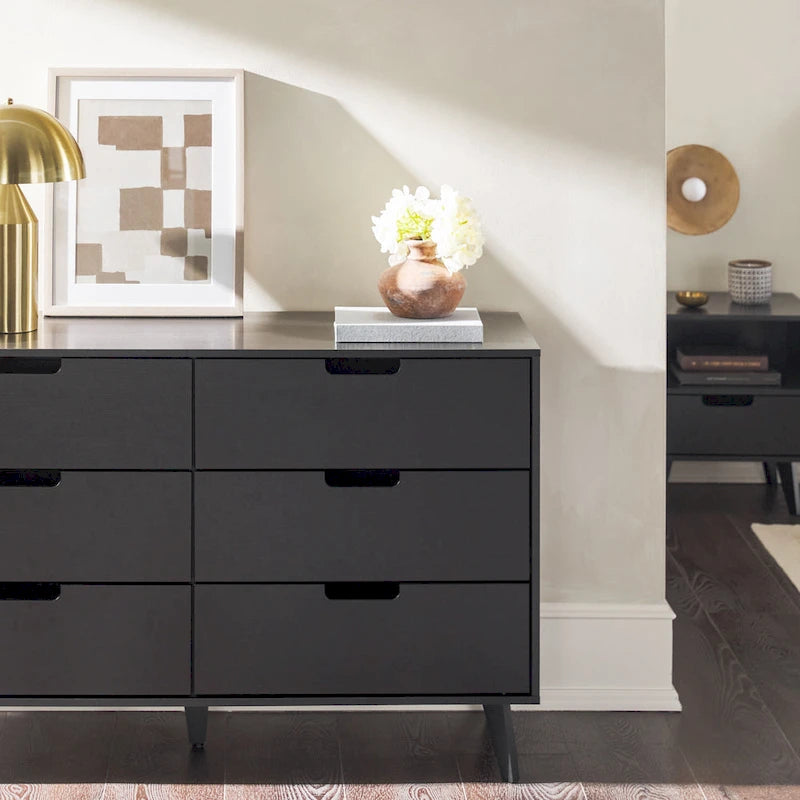 Middlebrook Designs Hans 6 Drawer Dresser with Cut Out Handles
