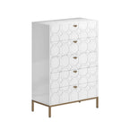 Clihome Wooden 5-Drawer Storage Chest