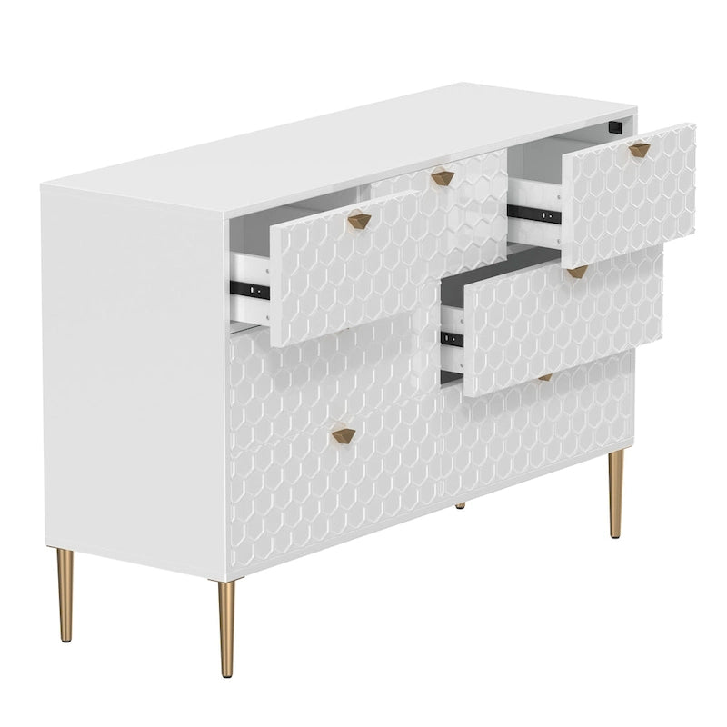 Morden Wood Furniture 7 Drawer Dresser Chest