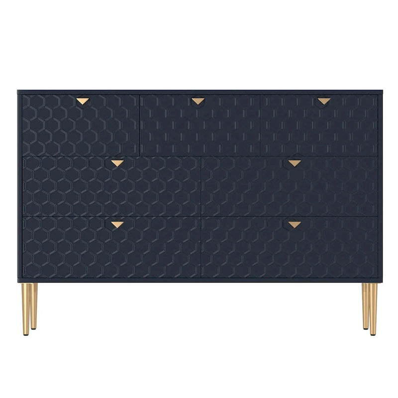 Morden Wood Furniture 7 Drawer Dresser Chest