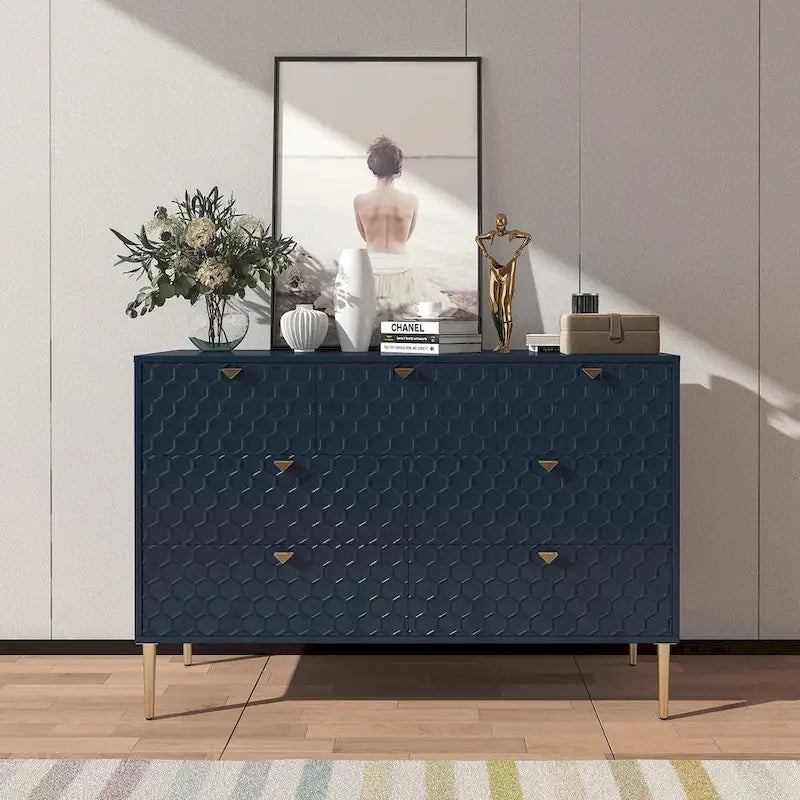 Morden Wood Furniture 7 Drawer Dresser Chest