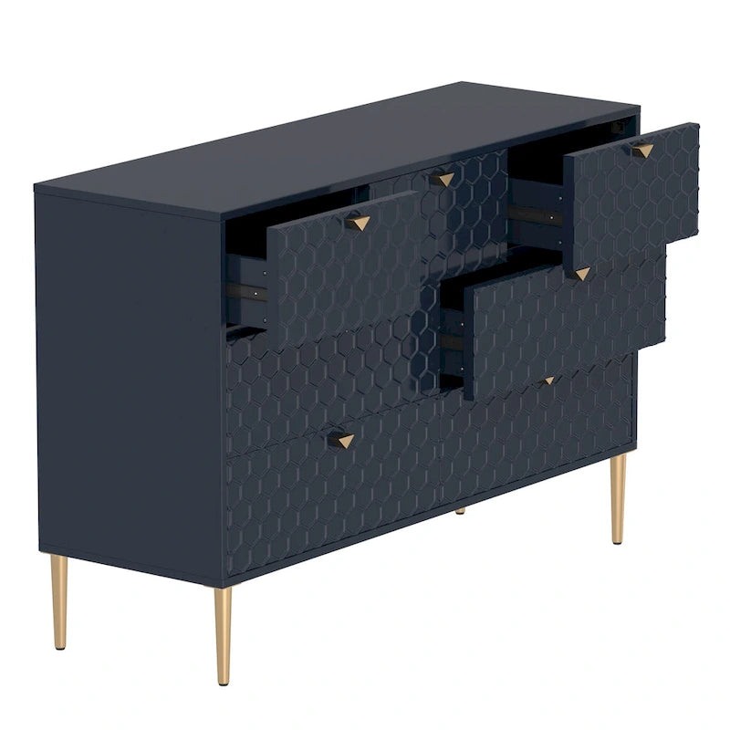 Morden Wood Furniture 7 Drawer Dresser Chest