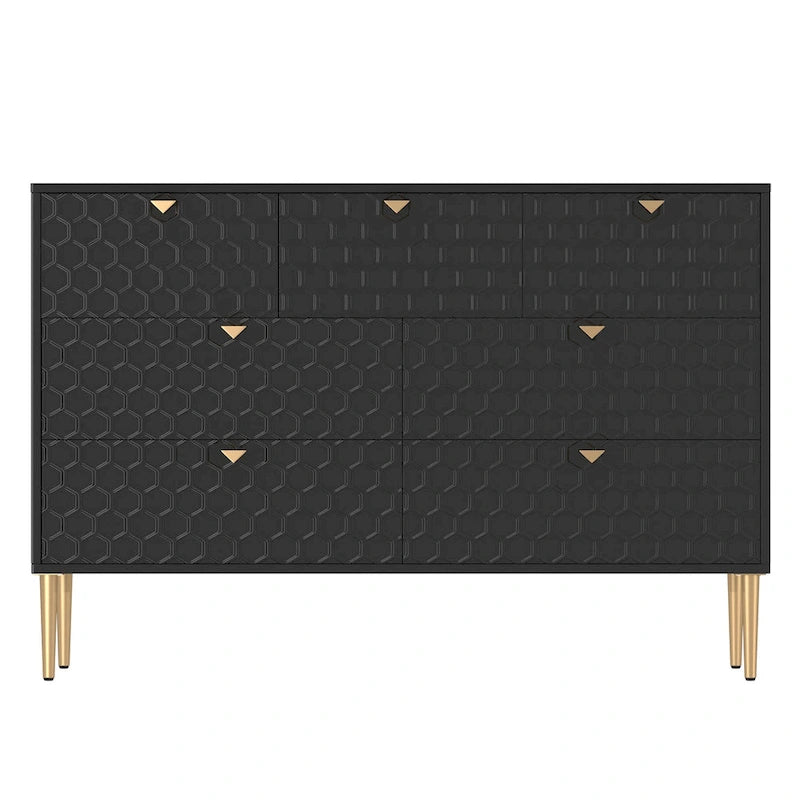Morden Wood Furniture 7 Drawer Dresser Chest