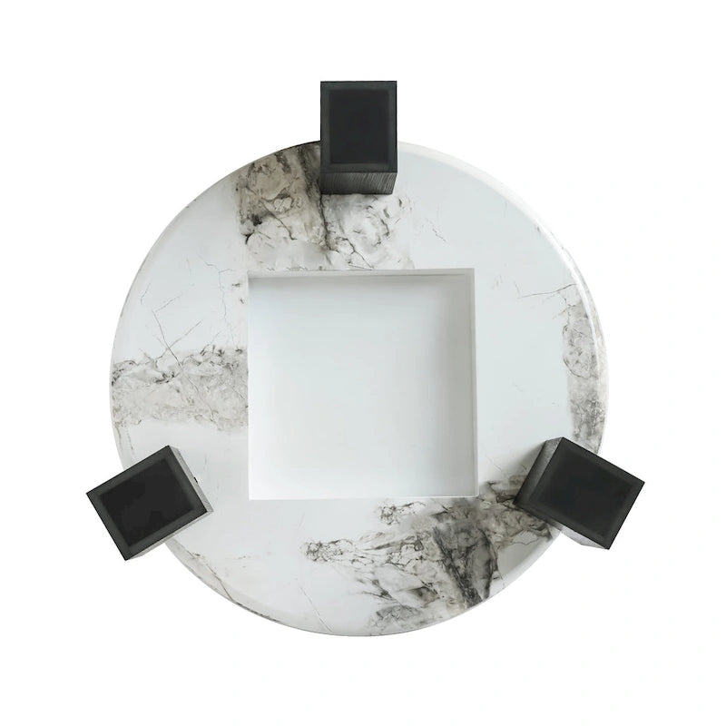 Set of 2 Round Nesting Coffee Table Set