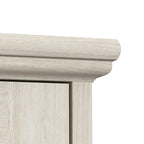 Lennox Farmhouse Glass Coffee Table with Storage by Bush Furniture