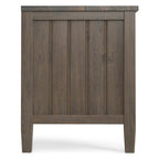 WYNDENHALL Rowan SOLID WOOD 50 Wide Contemporary TV Media Stand in Smoky Brown For TVs upto 55 inches - 16d x 50 w x 20h