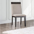 Strick & Bolton Edmonia Espresso Upholstered Side Chairs (Set of 2)