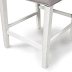 Tia Modern Tufted Grey Counter Chairs (Set of 2) by Furniture of America