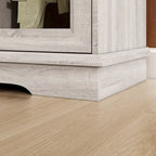 Elegant Wood-Grain Buffet Cabinet with Adjustable Shelves Sideboard