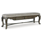 Signature Design by Ashley Maylee Dark Brown 63 Dining Bench - 63.25W x 17.5D x 20.25H