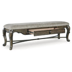 Signature Design by Ashley Maylee Dark Brown 63 Dining Bench - 63.25W x 17.5D x 20.25H