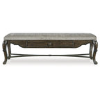 Signature Design by Ashley Maylee Dark Brown 63 Dining Bench - 63.25W x 17.5D x 20.25H