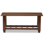 Baxton Studio Leda Mission Style Cherry Coffee Table