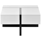 45.2 Modern High Gloss Surface Coffee Table By Aoolive