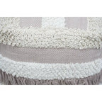 Home&Manor Wool Cotton Marko Pouf