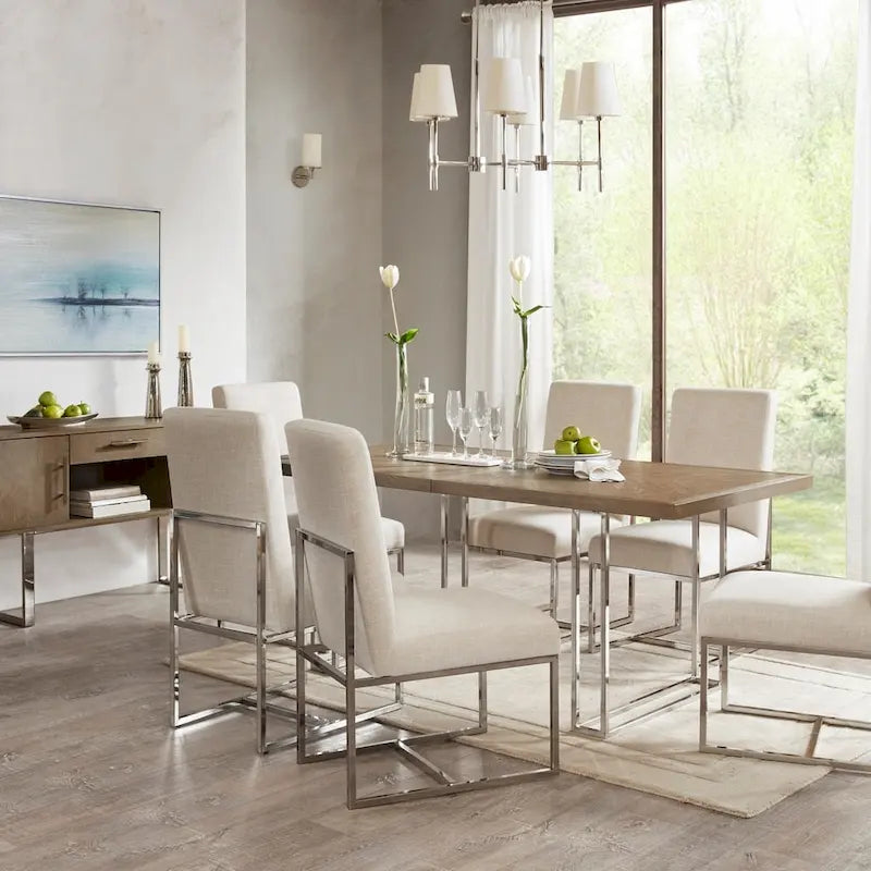 Madison Park Miyu Natural Dining Chair (Set of 2)