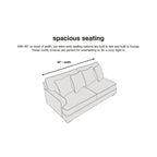 Signature Design by Ashley Olsberg Steel Sofa - 91 W x 38 D x 38 H
