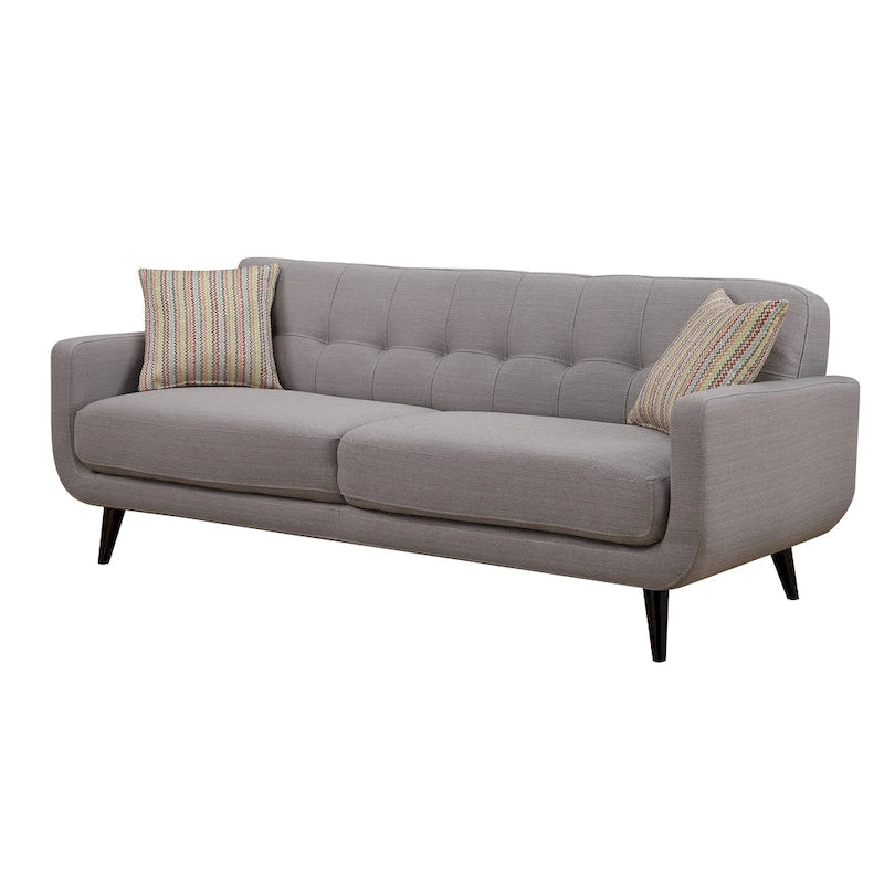 Crystal Grey 3-Piece Living Room Sofa Set