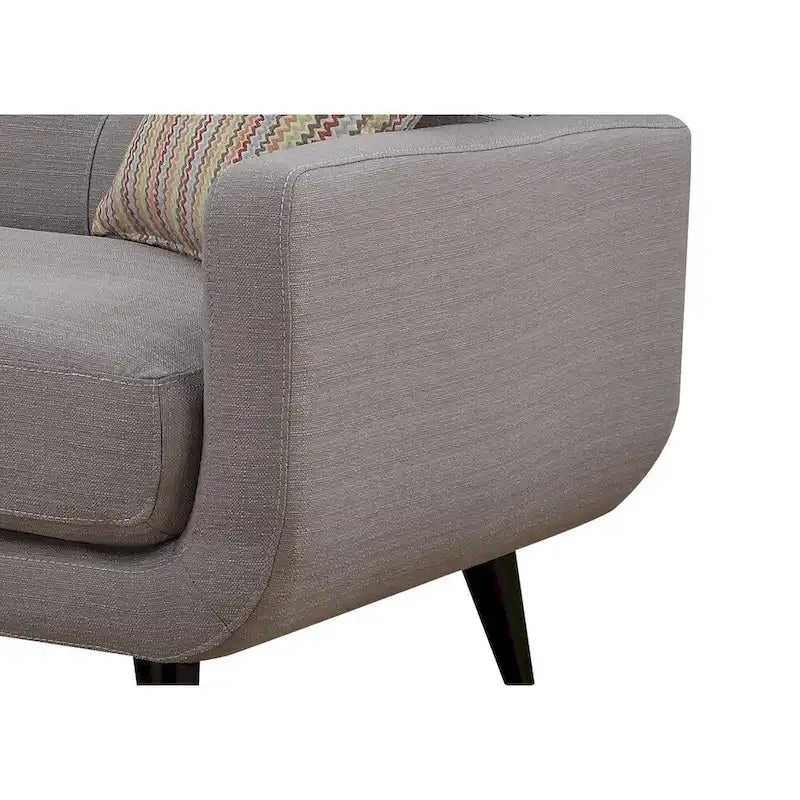 Crystal Grey 3-Piece Living Room Sofa Set