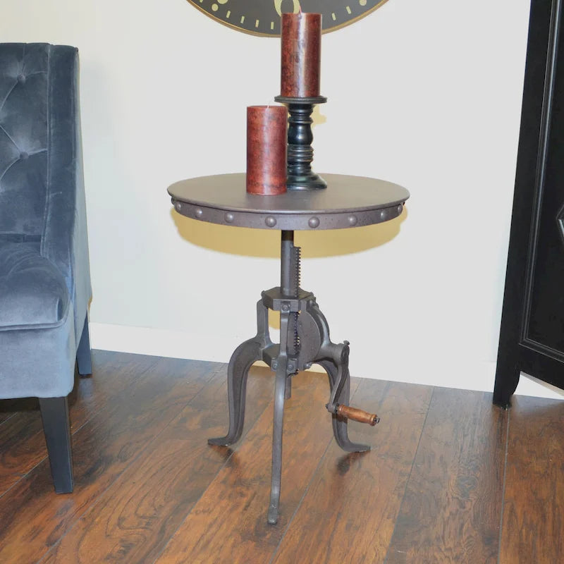 Regan Adjustable Accent Table - Industrial