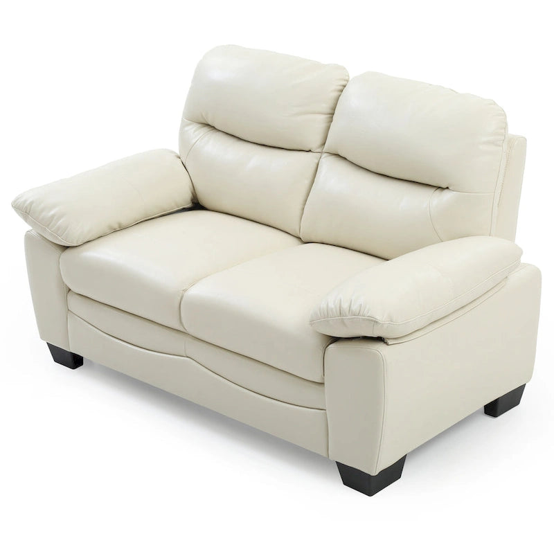 Marta Faux Leather Loveseat